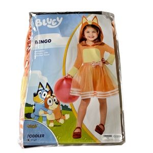 Bluey BINGO Dress Costume Hooded Skirt from SPIRIT Halloween NWT